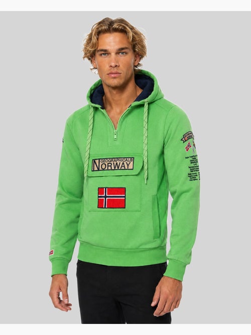 Sweater met capuchon gymclass fluo – geographical norway - Kiabi Sweater met capuchon gymclass fluo – geographical norway - Kiabi