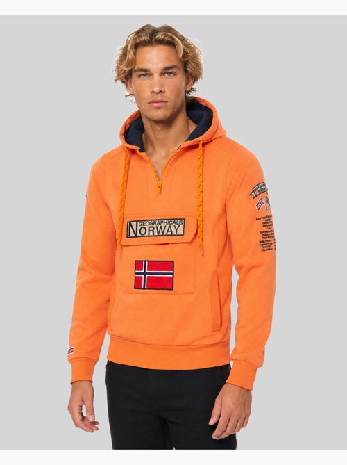 Sweater met capuchon gymclass fluo – geographical norway - Kiabi Sweater met capuchon gymclass fluo – geographical norway - Kiabi