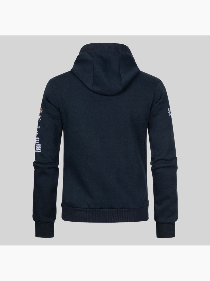 Sweater met capuchon gymclass – geographical norway Marineblauw - Kiabi