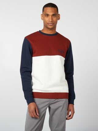 Sweater met colorblock-patroon