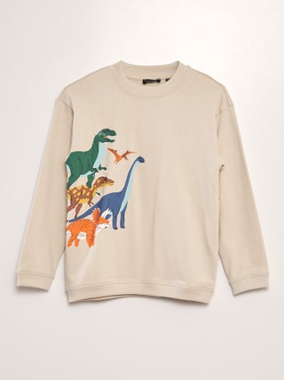 Sweater met dinosaurusprint