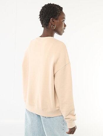 Sweater met fantasie ronde hals