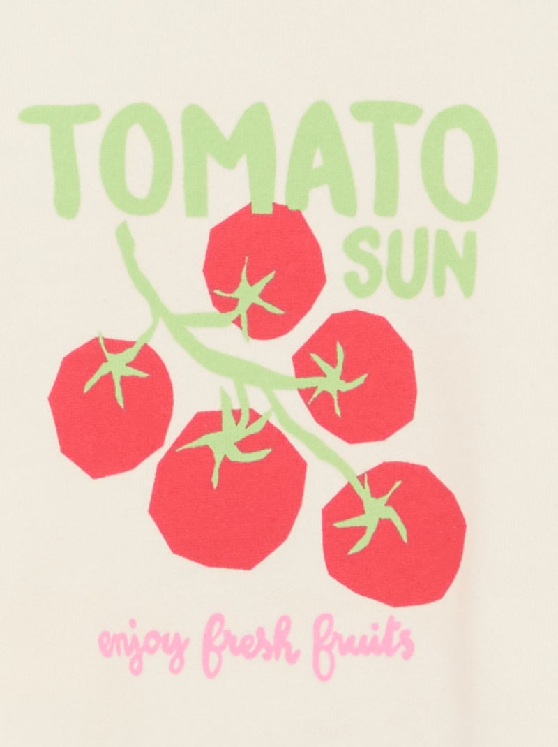 Sweater met fantasieprint Wit - Kiabi