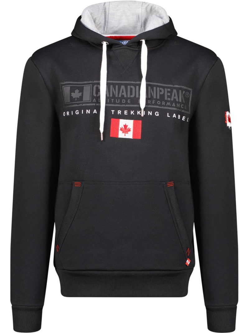Sweater met gevoerde capuchon gasikeak – canadian peak Zwart - Kiabi