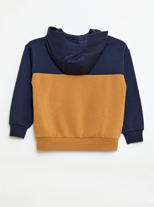 Sweater met kangoeroezak en kap - Kiabi