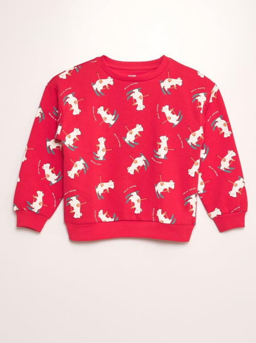 Sweater met kerstprint - Kiabi