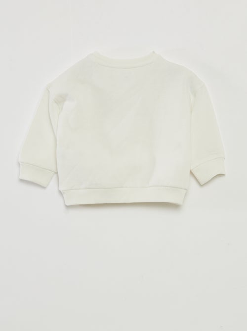 Sweater met kerstprint van katoenjersey - Kiabi