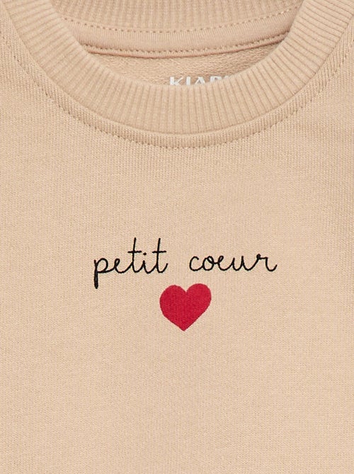 Sweater met lange mouw en print - Kiabi