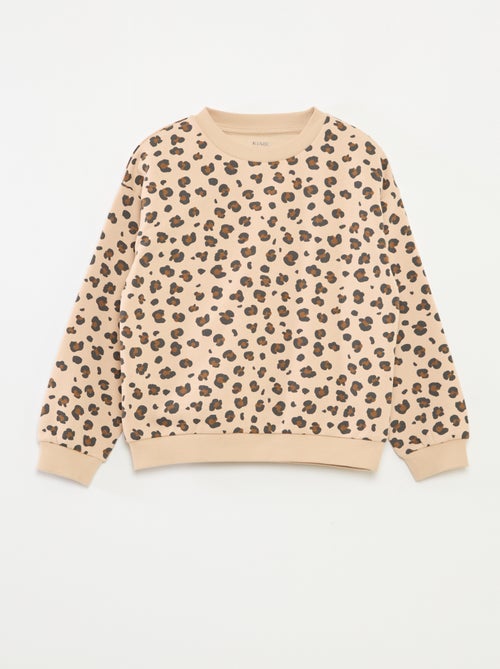 Sweater met lange mouw en print - Kiabi