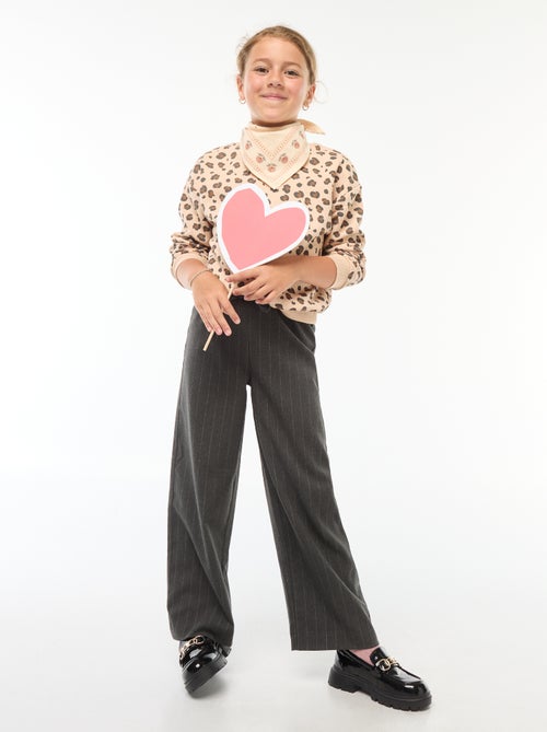 Sweater met lange mouw en print - Kiabi