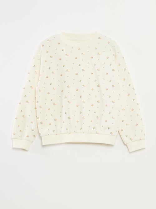Sweater met lange mouw en print - Kiabi
