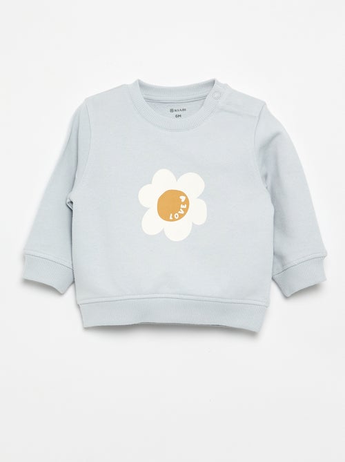 Sweater met lange mouw en print - Kiabi