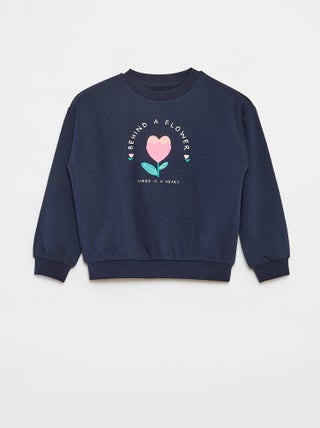 Sweater met lange mouw en print