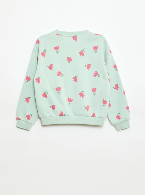 Sweater met lange mouw en print - Kiabi