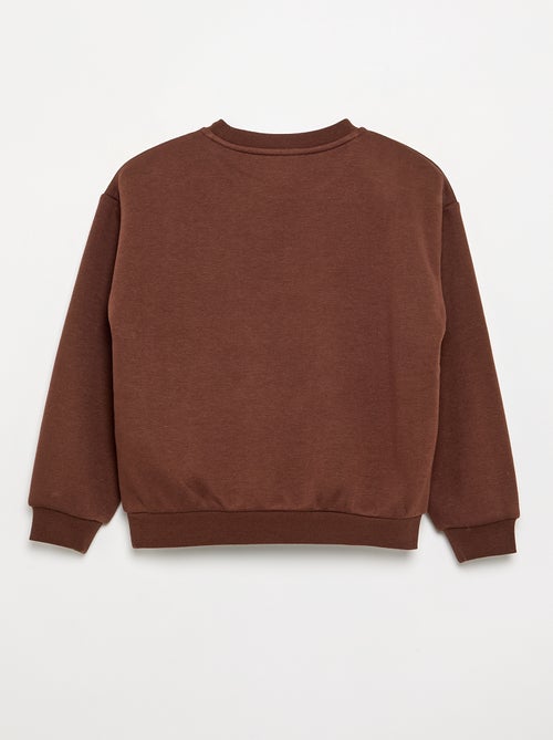 Sweater met lange mouw en print - Kiabi