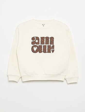 Sweater met lange mouw en print