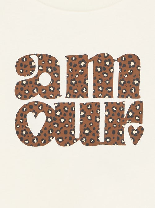 Sweater met lange mouw en print - Kiabi