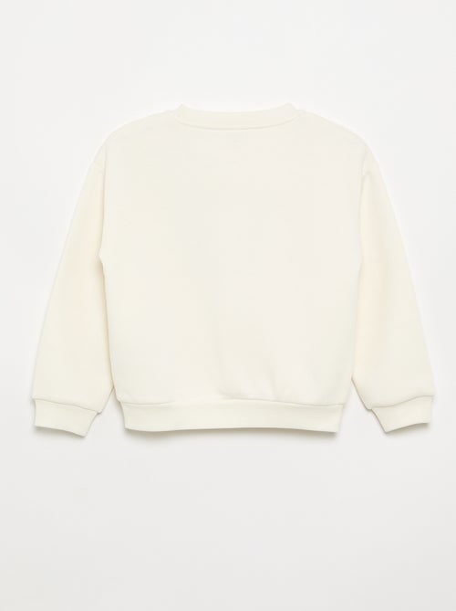 Sweater met lange mouw en print - Kiabi