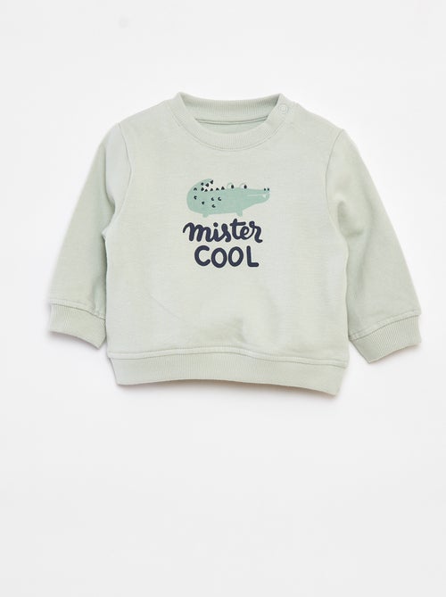 Sweater met lange mouw en print - Kiabi