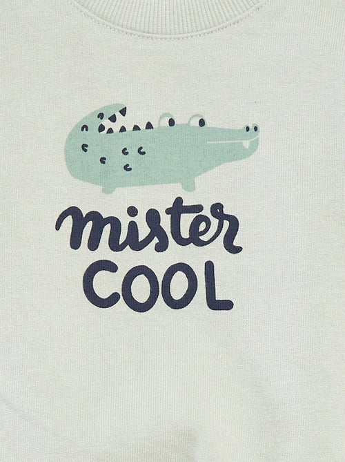 Sweater met lange mouw en print - Kiabi