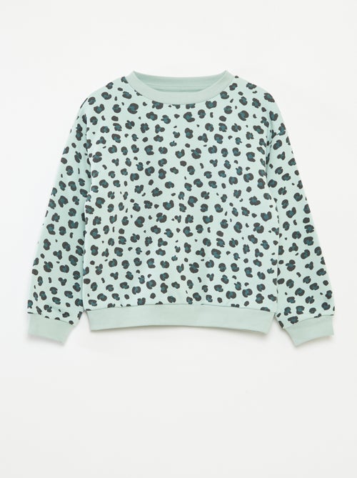 Sweater met lange mouw en print - Kiabi