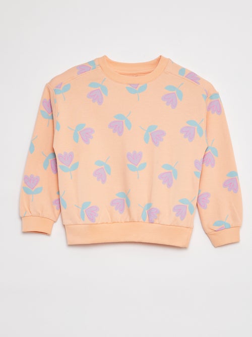 Sweater met lange mouw en print - Kiabi
