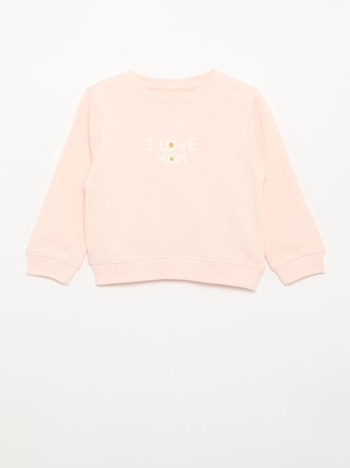 Sweater met lange mouw en print - Kiabi
