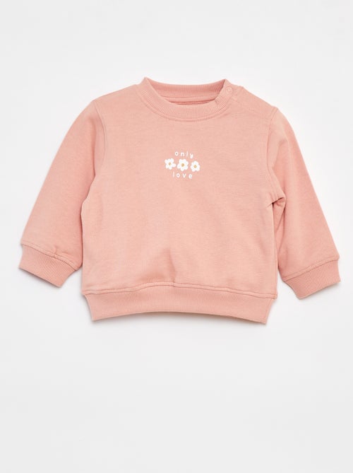 Sweater met lange mouw en print - Kiabi