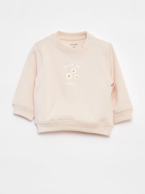 Sweater met lange mouw en print - Kiabi