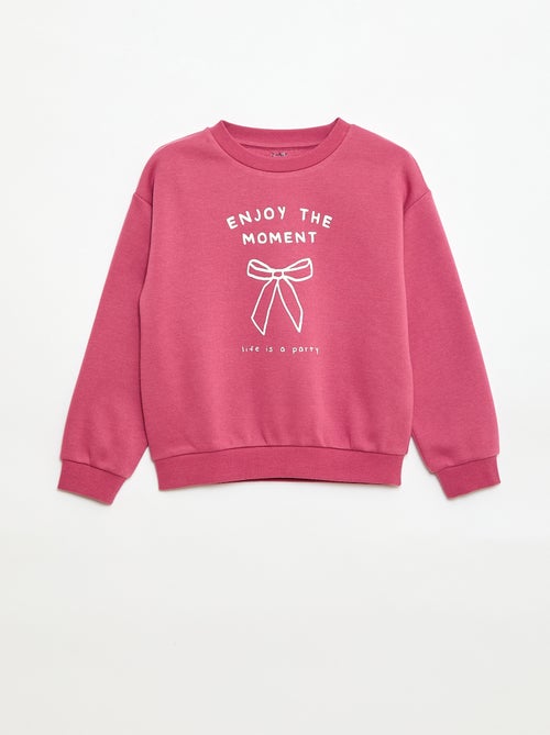 Sweater met lange mouw en print - Kiabi