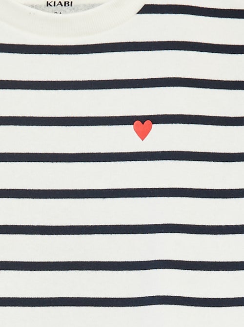 Sweater met lange mouw en print - Kiabi