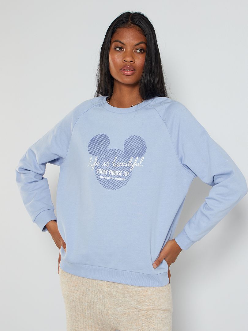Sweater met Minnie-print BLAUW - Kiabi
