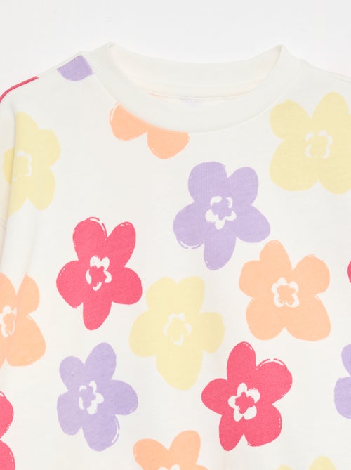 Sweater met motief en ronde hals - Kiabi