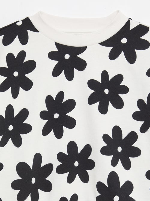 Sweater met motief en ronde hals - Kiabi