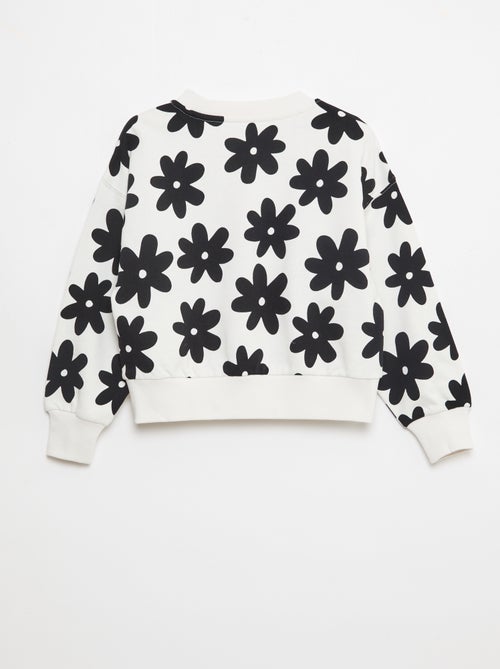 Sweater met motief en ronde hals - Kiabi