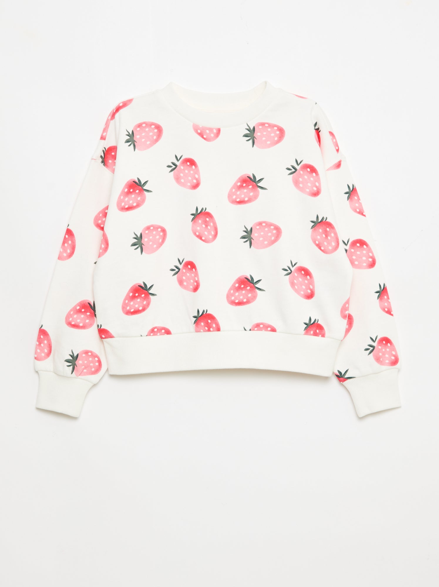 Sweater met motief en ronde hals