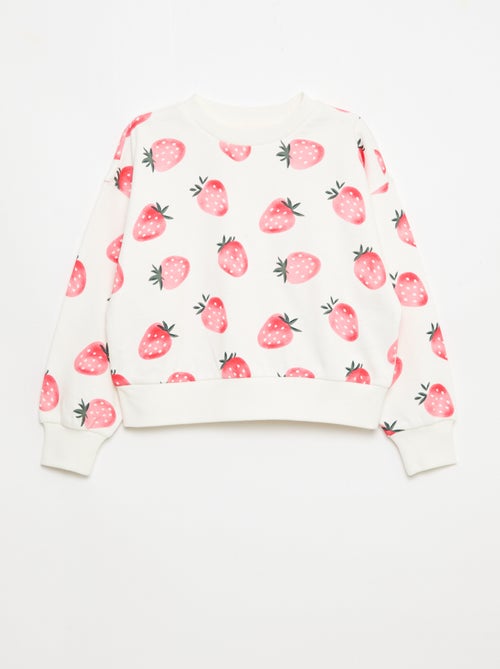 Sweater met motief en ronde hals - Kiabi