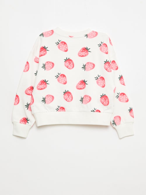 Sweater met motief en ronde hals - Kiabi