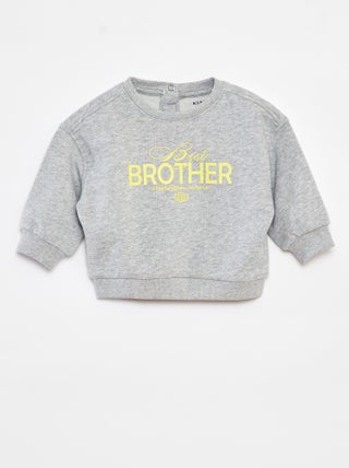Sweater met opdruk 'Brother'