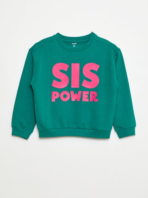 Sweater met opschrift 'sisters' - Kiabi