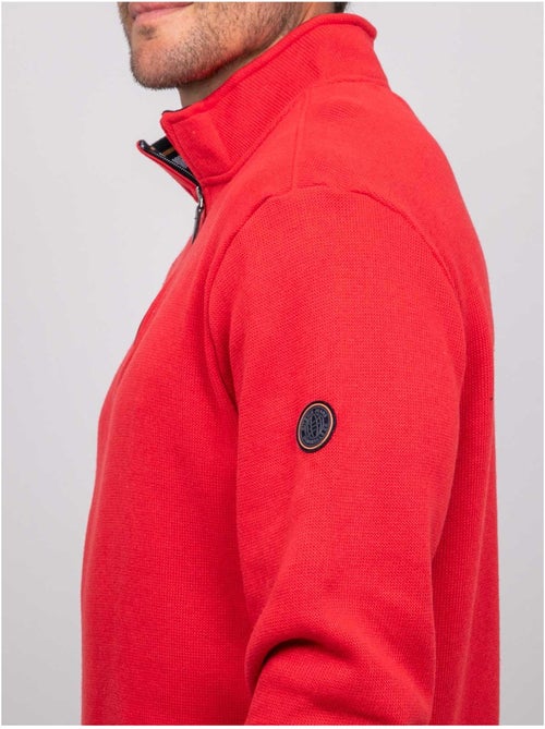 Sweater met opstaande kraag en rits wirubon - Kiabi Sweater met opstaande kraag en rits wirubon - Kiabi