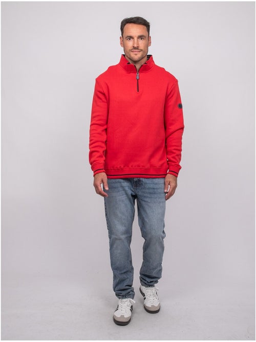Sweater met opstaande kraag en rits wirubon - Kiabi Sweater met opstaande kraag en rits wirubon - Kiabi