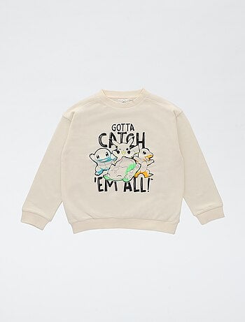 Sweater met 'Pokémon' print van katoen