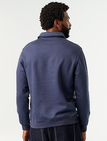 Sweater met polokraag van molleton