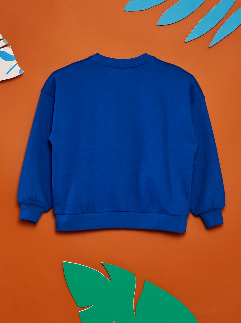 Sweater met print - 'Grafik Edition' BLAUW - Kiabi