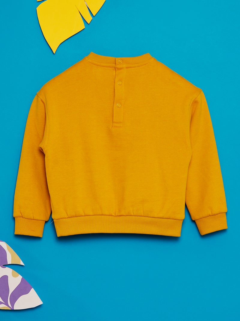 Sweater met print - 'Grafik Edition' GEEL - Kiabi