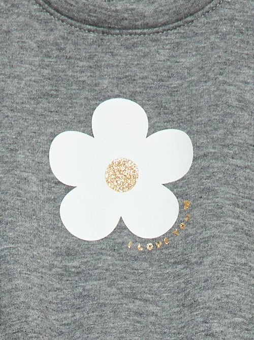 Sweater met print en ronde hals - Kiabi