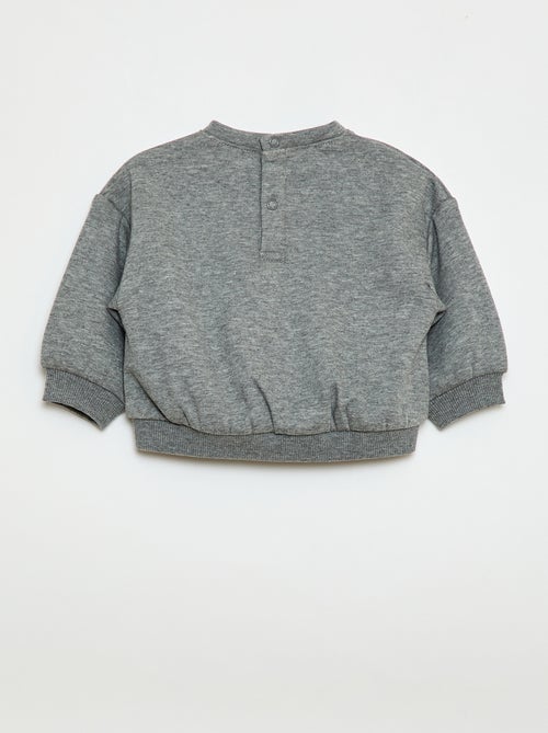 Sweater met print en ronde hals - Kiabi