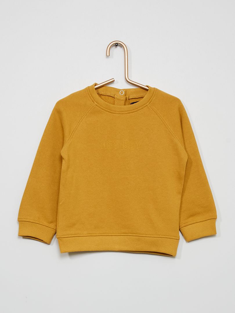 Sweater met print GEEL - Kiabi