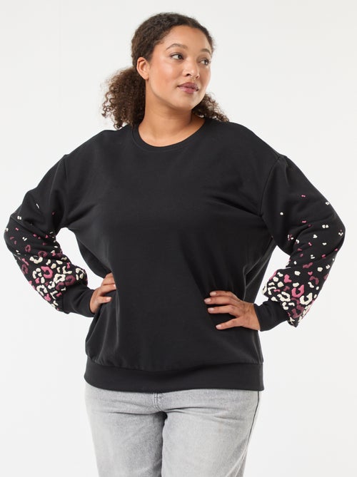 Sweater met print 'Only Carmakoma' - Kiabi